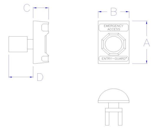 ETG-EA-F Entry-Guard™ Emergency Access Switch - Flush Mount